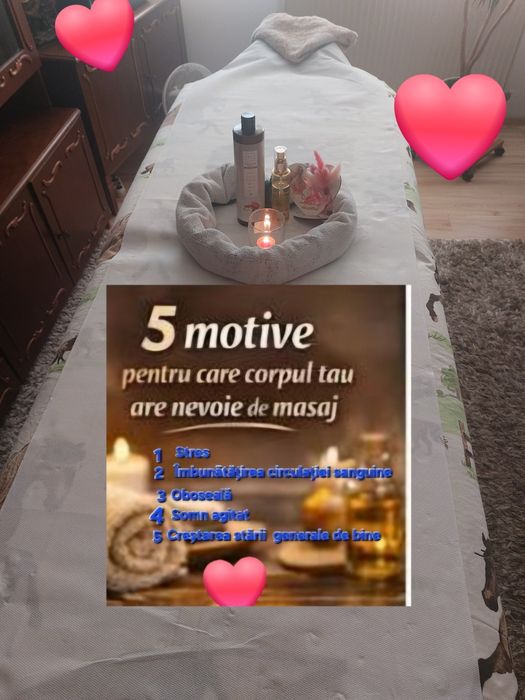Bună ! Vă ofer masaj de relaxare.