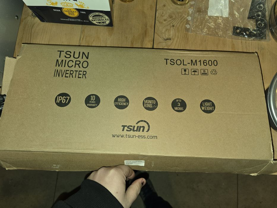 Microinvertor Tsun TSOL-M1600 1600W panouri fotovoltaice x4 plug&play