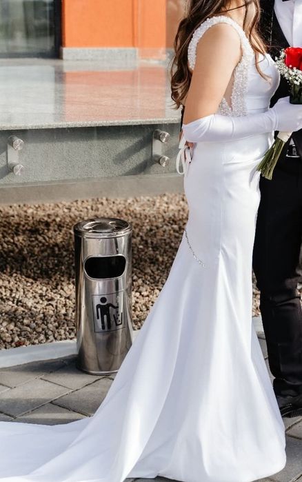 Rochie mireasa tafta