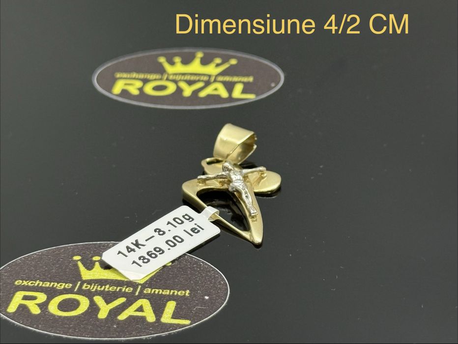 Bijuteria ROYAL : Pandantiv AUR 14K / 3.1 GR