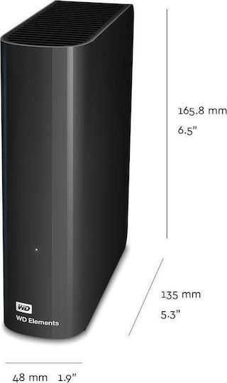 Външен хард диск WD Elements 16TB, 3.5", USB 3.0, Черен
