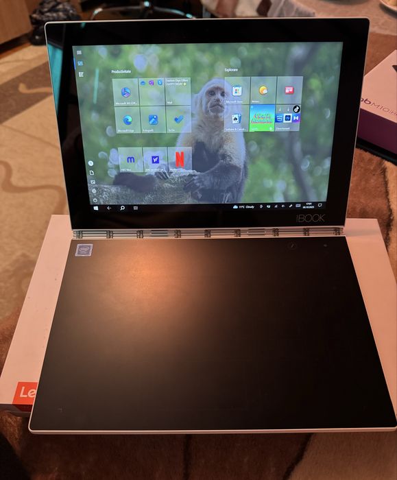 Lenovo Yogabook + cutie cu toate accesoriile