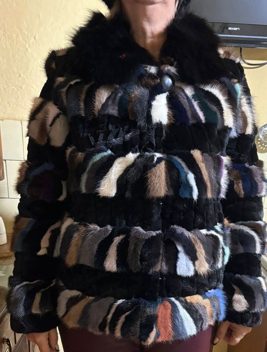 Haine deosebite,de blană , nurcă ( vizon) cu chinchila si cu vulpe