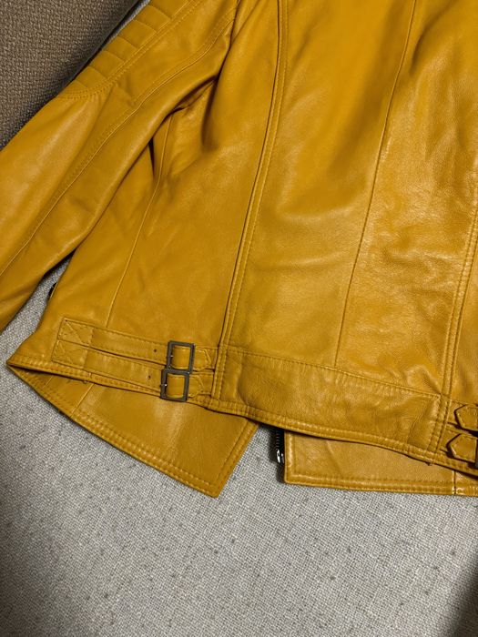 Geaca piele naturala si guler vulpe