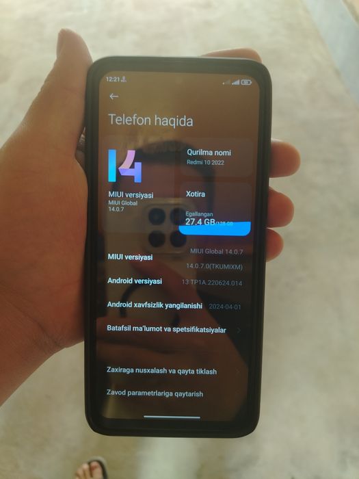 Redmi 10 sotiladi