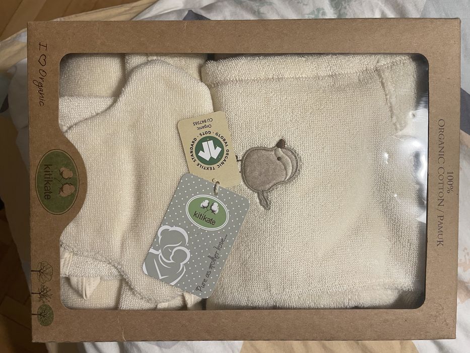 Нов комплект за баня от 4 части Kitikate памук 1 г (размер 80-86)