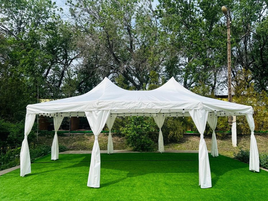 Прокат шатров, посуды, столов,стульев