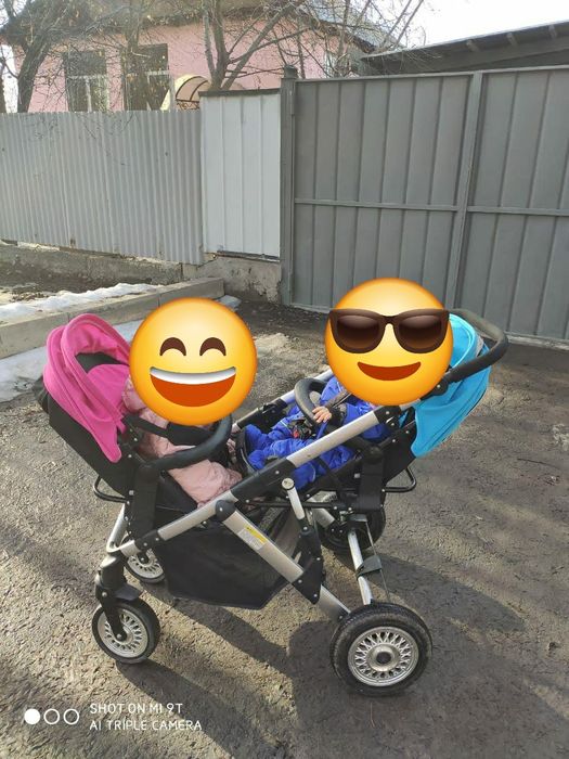 Коляска детский двойняшками