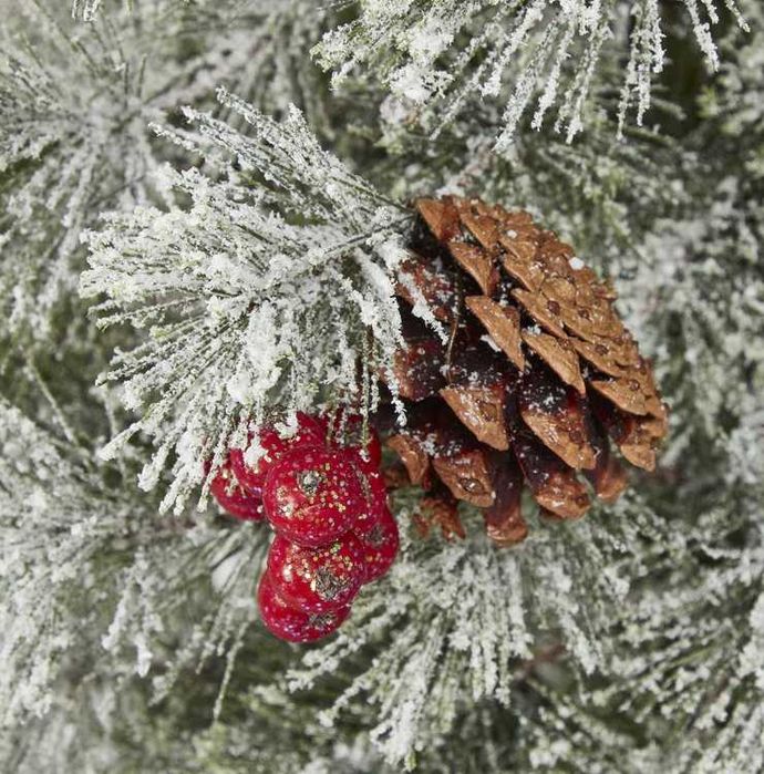 Brad Artificial Verde Nins Lumini Led Conuri Craciun 183cm Suport