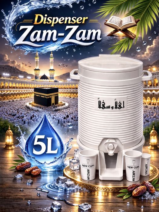 ZamZam idish Makkah 5L