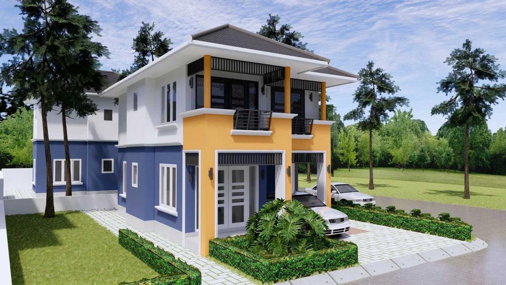 НА ИЗПЛАЩАНЕ - Двуетажна сглобяема къща с 3 спални, 124 кв. м