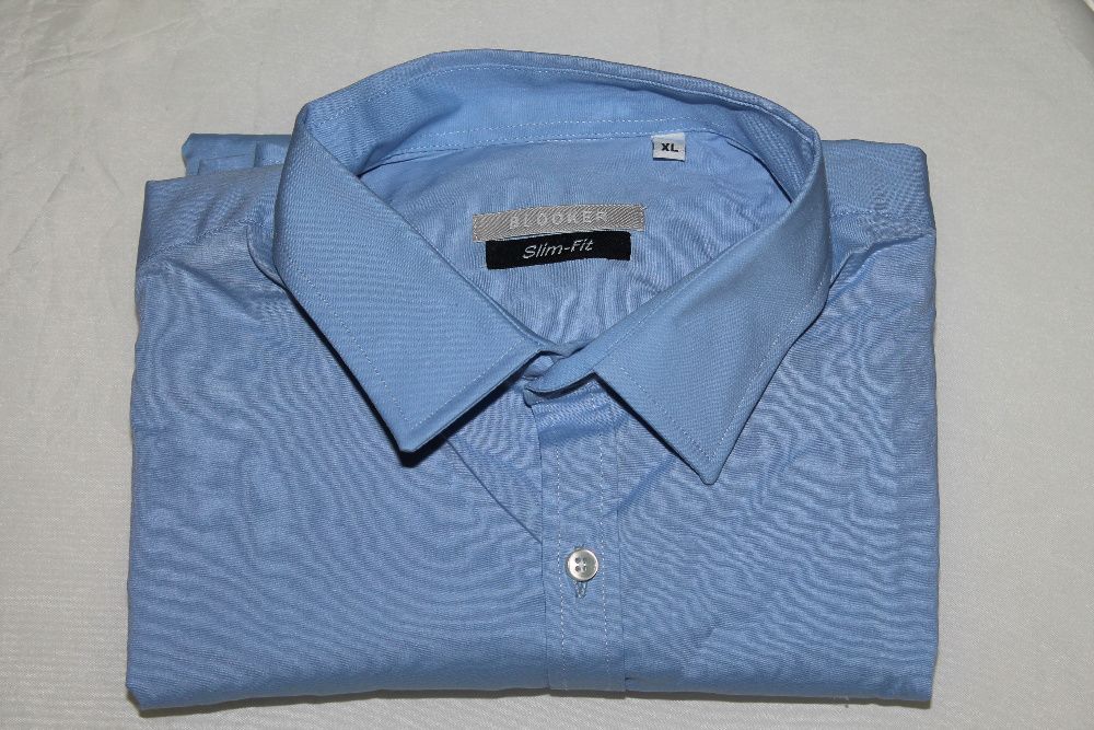 Camasa albastra barbati slim fit Blooker marime XL
