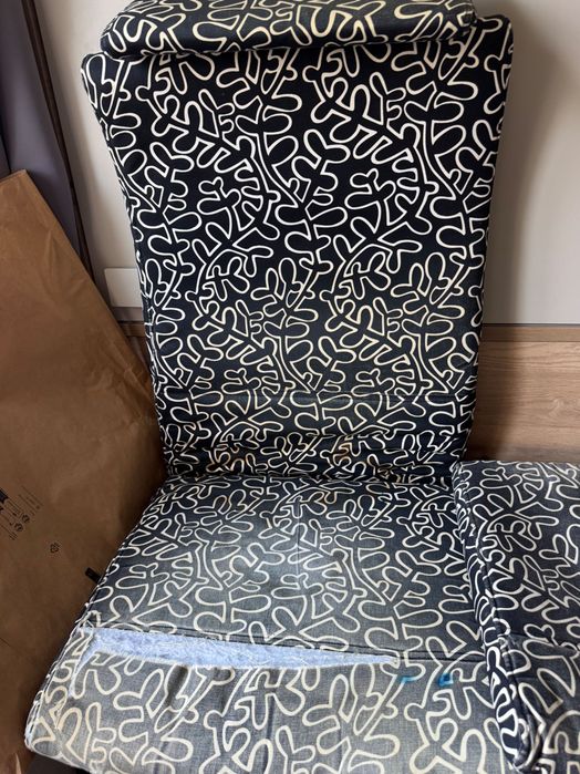 Set huse Poang scaun și taburet Ikea originale