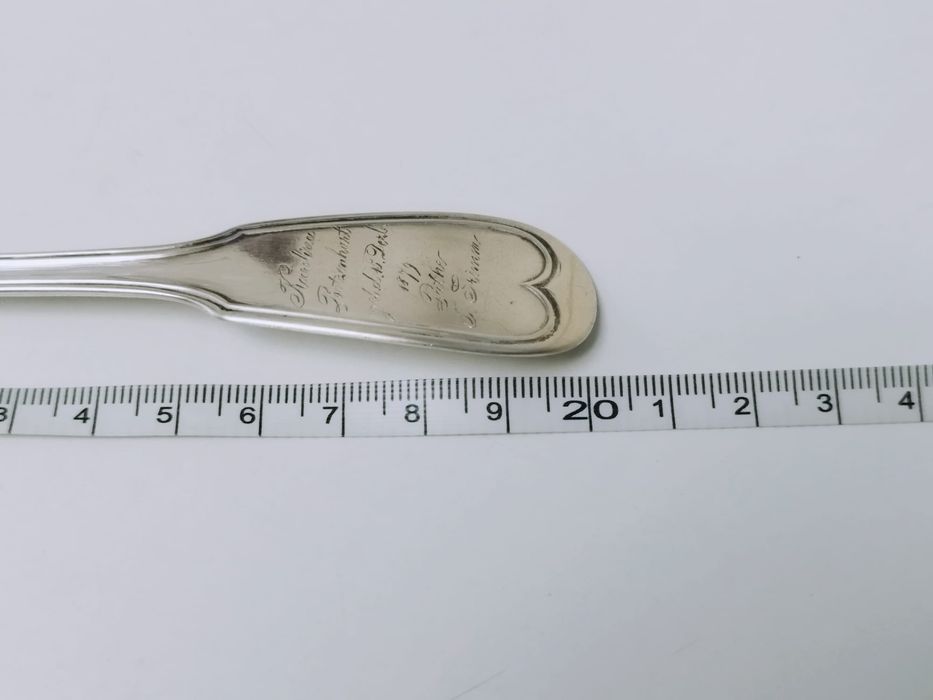 Veche lingura din argint de 800, 1879