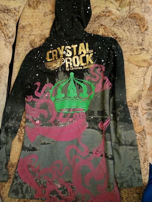 Christian Audigier Crystal Rock суичър