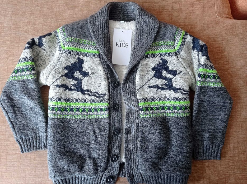 Чисто нова с етикет - детска жилетка Marks and Spencer - 116 см/4-5 г.