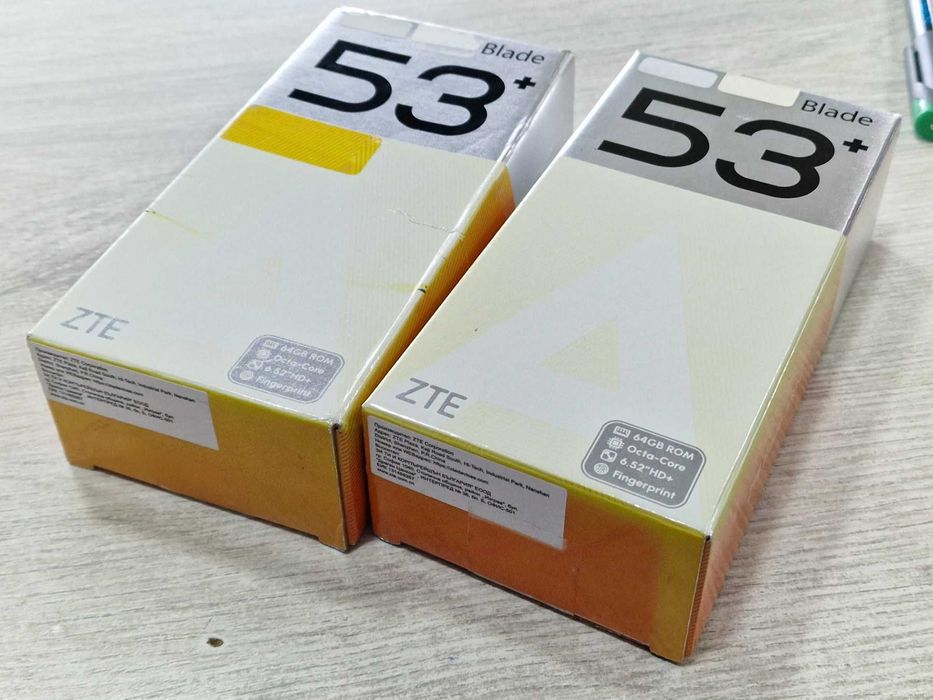 НОВИ! 2 броя ZTE Blade A53+ 64GB