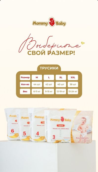 Mommy baby подгузники и трусики