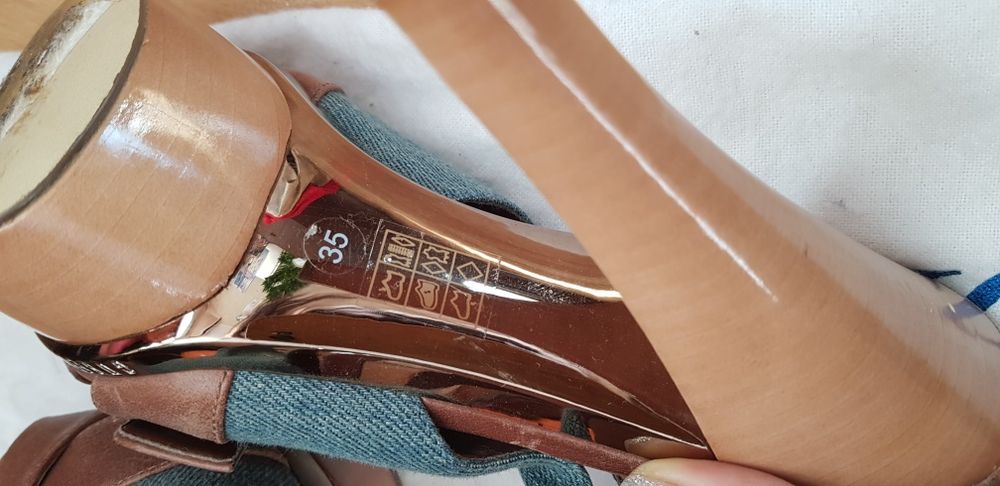 Bershka дамски обувки естествена кожа нови и Guess