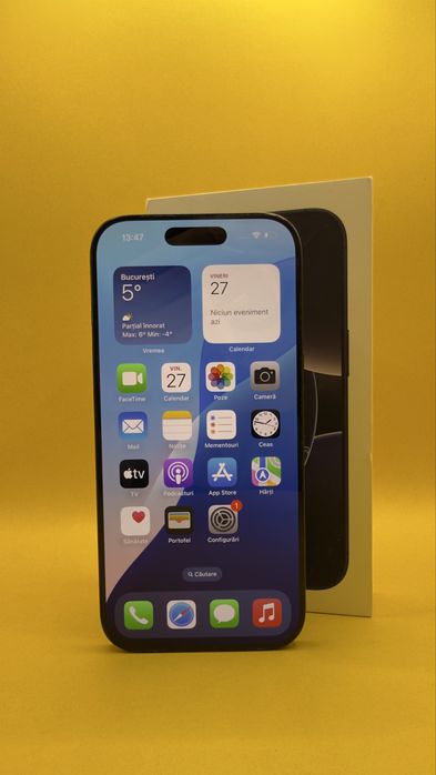 iPhone 16 Pro Black Titanium Baterie 92% 128GB