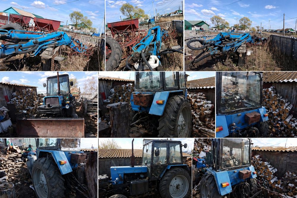 МТЗ 80 и ЮМЗ 6 .