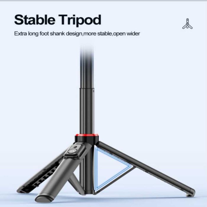 HSU C12 – 1.3 м селфи стик с трипод и Bluetooth дистанционно