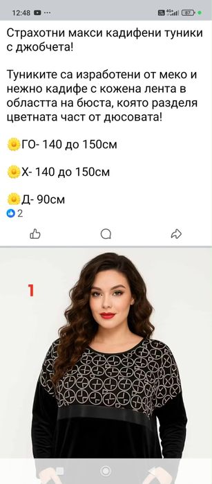 Стилна дамска туника