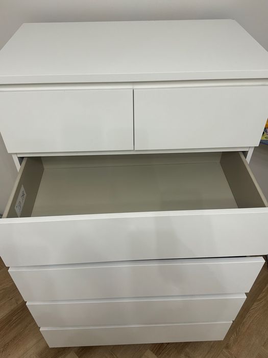 Комод IKEA Мальм 80x48x123 белый