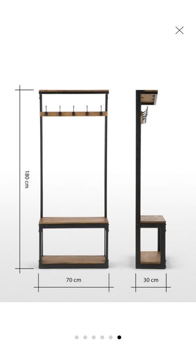 Прихожая лофт . Полка для обуви. Loft prixojka