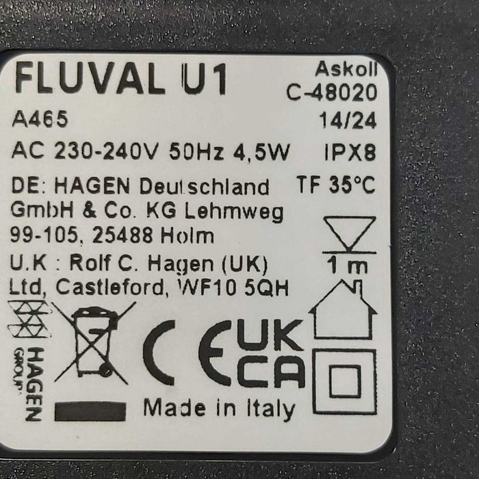 Вътрешен филтър за аквариум FLUVAL U1