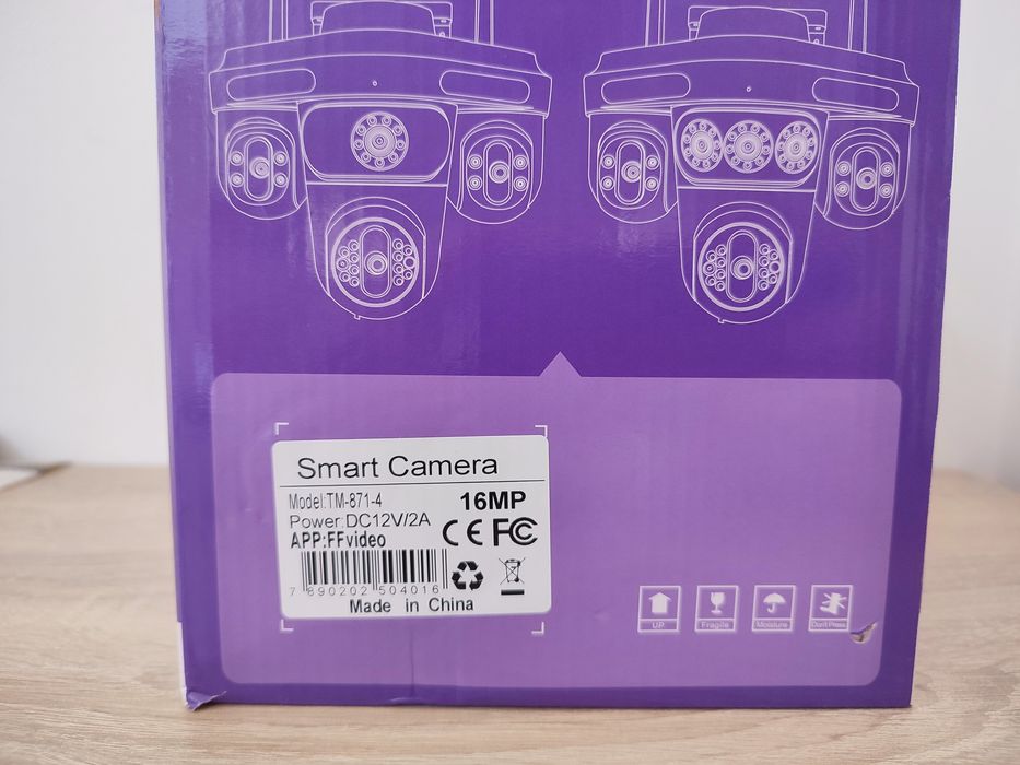 Camera Supraveghere Exterior  Cvadruplă Wireless, 4Lentile,Wifi