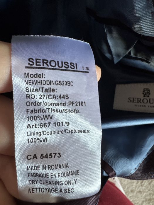 Sacou seroussi 100% lana marimea 56