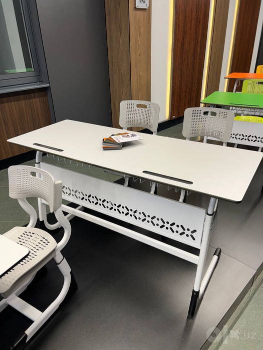 парта стул стол HPL 130x50 высота 75см номер 5-6 от цеха Bonart