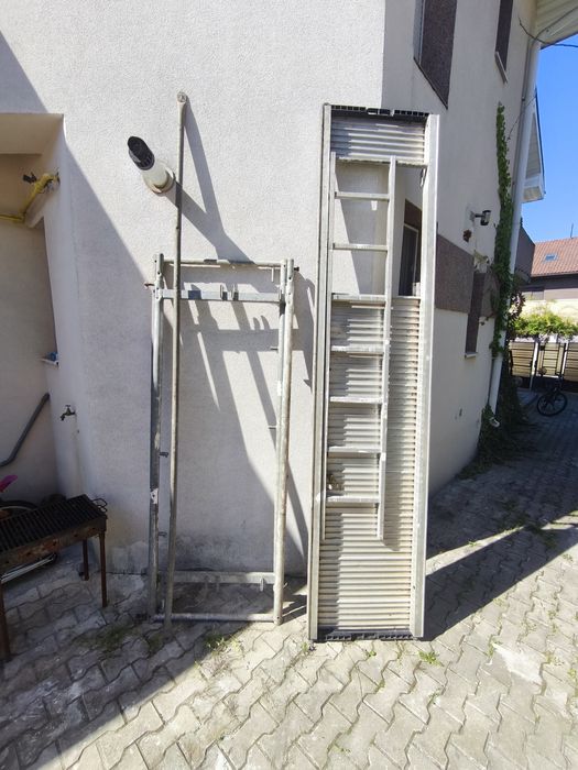 Podină schelă aluminiu 4m + diagonale – profesională