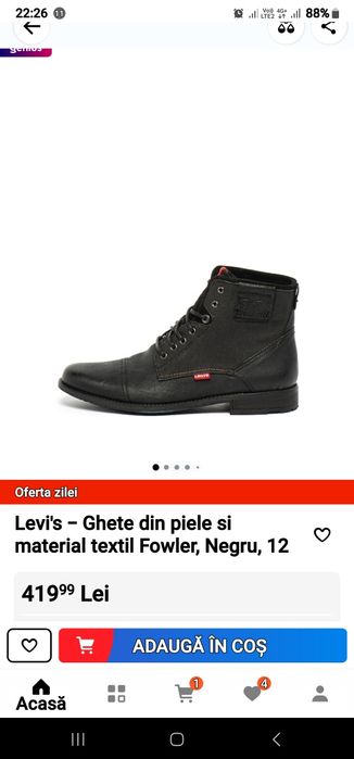 Ghete Levis din piele
