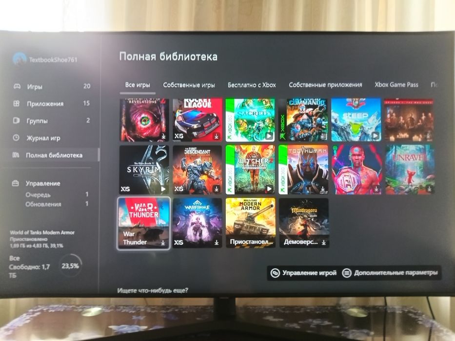 Xbox series s два геймпада и игры