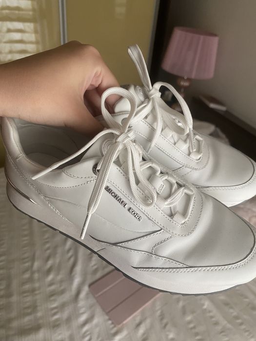 Adidasi de piele albi Michael Kors marimea 38