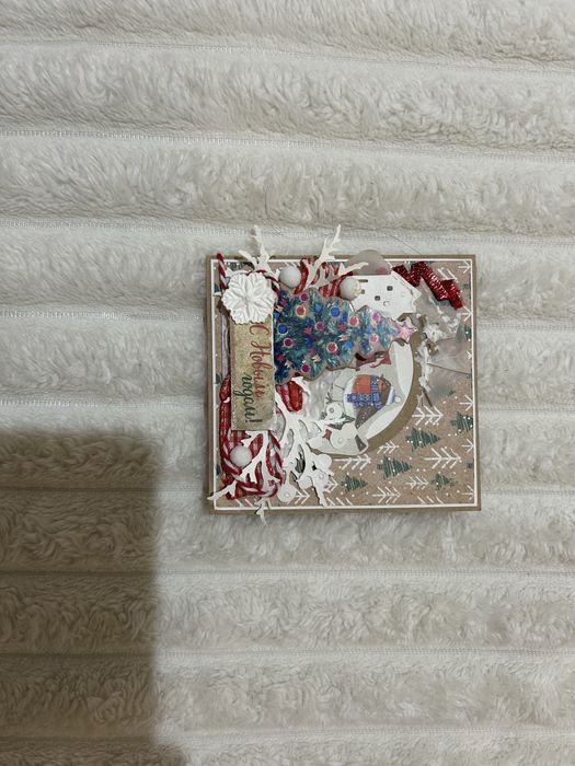 Новогодняя открытка ручной работы