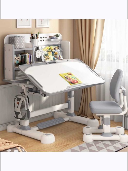 Парта Эргономичная — учебный стол+стул, для детей от 3 до 18 лет.