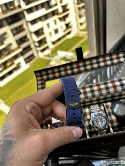 Ceas Breitling Endurance Pro 44mm Cronograf Quartz – Blue – Curea Cauciuc – Sport