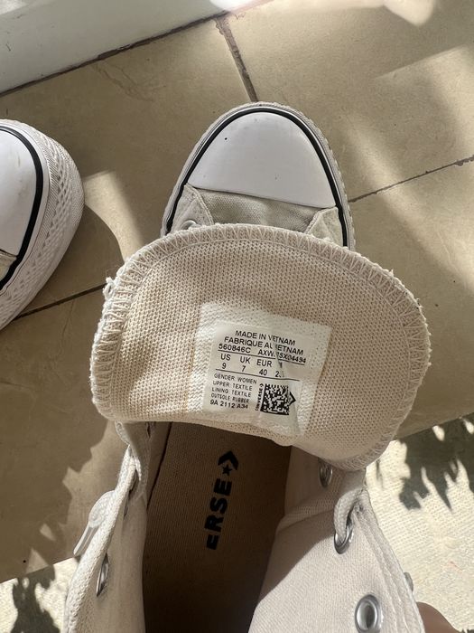 Converse dama albi