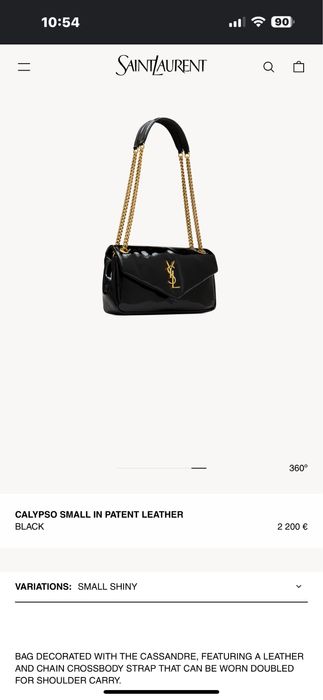 2100. 00 лв SAINT LAURENT calypso in patent leather