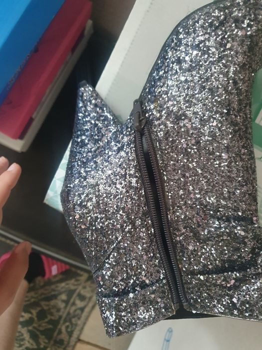 Botine western sclipici