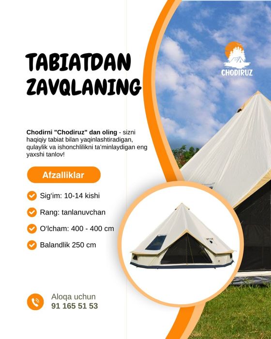 Chodir ijara 280.000 so'm I Палатка на прокат 280.000 so'm