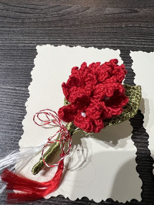 Set martisoare crosetate brosa