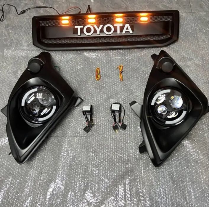 Фары прадо 120 решетка радиатора тойота споцлер gx 470 ветровики