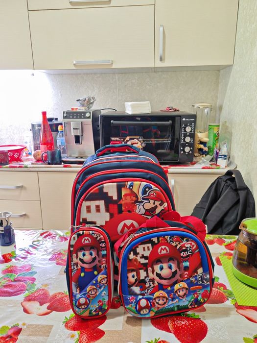 Рюкзак + сумка+пенал Марио Новый