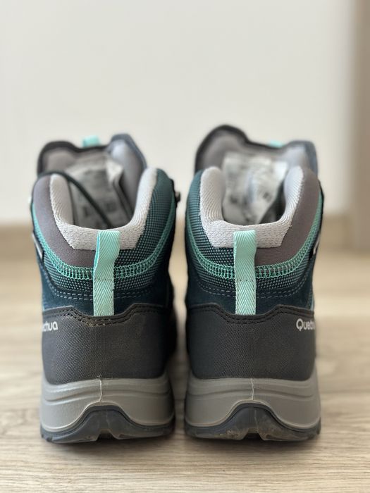 Bocanci Impermeabili Drumetie MH100 Gri- Verde Dama