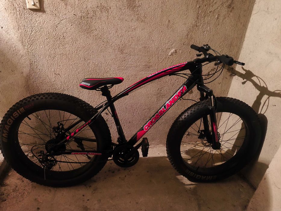 Велосипед Crosslander GrandTourney Fat Bike 26″ Черно/Червен