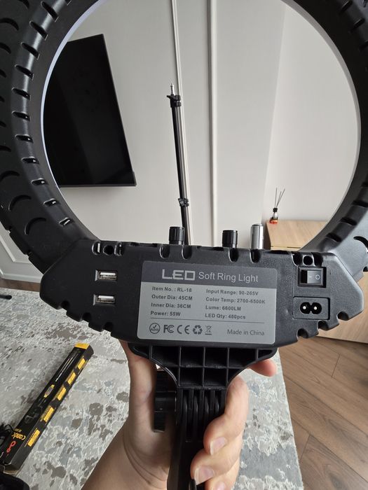 Кольцевая лампа RL-18. Led soft ring light